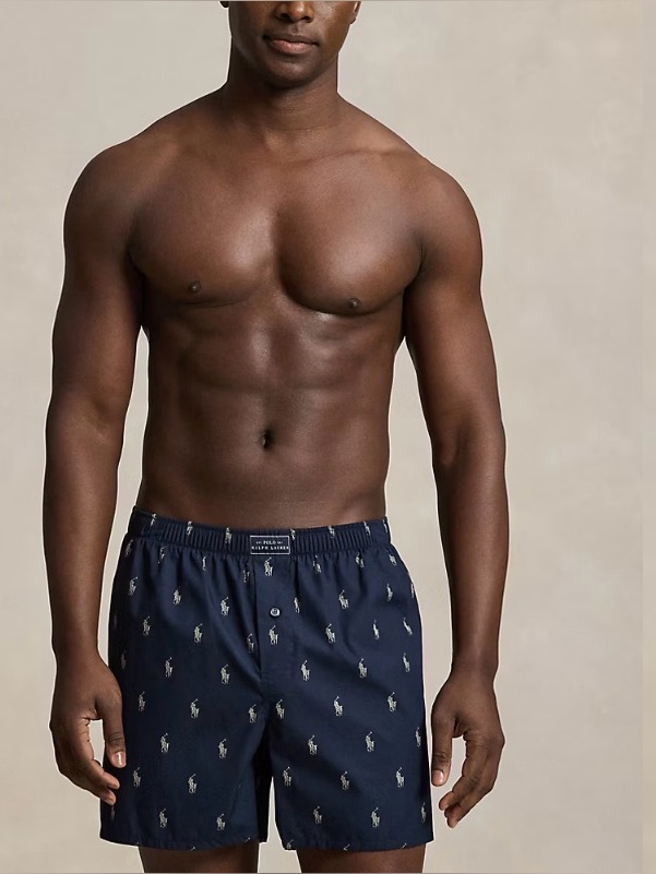 Classic Woven Cotton Polo Pony Boxer |Size Small